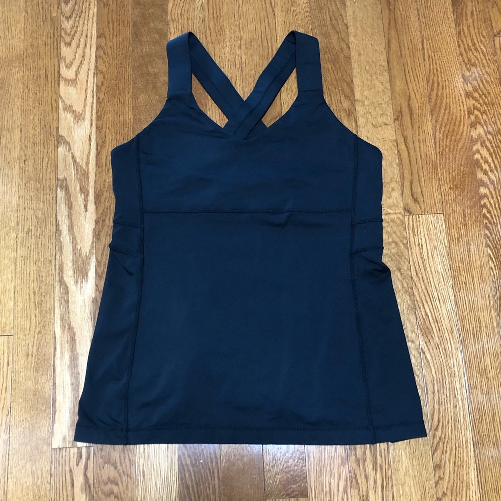 Lululemon black tank size 12